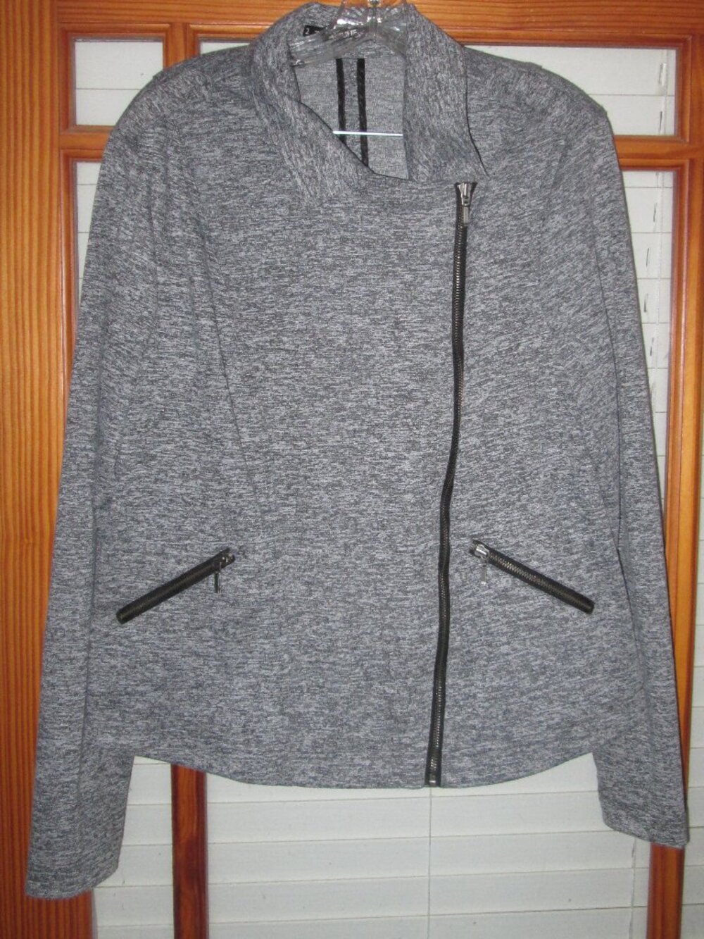 Maurices Jacket Blazer Full Side Zip Women's 2 Gray Heather